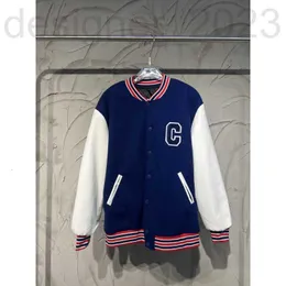 Men's Jackets designer Early Autumn New CEL Star Same Towel Embroidery Big C Panel Leather Contrast and Women's Baseball Jacket luxury V9NT