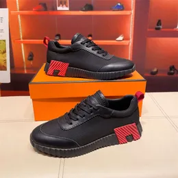 Designer Bouncing Sneaker Low Top Pelle di vitello scamosciata Pelle di capra Suola leggera Scarpe da ginnastica da uomo Pelle Stringata Suola in gomma Comfort Walking Eu38-45