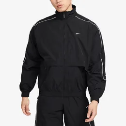 Erkekler Solo Dokuma Stand Yakası rüzgar geçirmez ceket ceket adam gevşek retro gündelik spor rüzgarlık ceket spor giyim