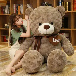 Nice High Quality 2 Colors Teddy Bear With Love Stuffed Animals Plush Toys Doll Pillow Kids Lovers Birthday Baby Gift 231229