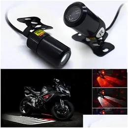 Dekorativa lampor Motorcykel LED -bil Välkommen Ljus Motor Chassis Modifierad Lamp SUV Vit Red Blue Projector Chassis Decor Motors L Dhlok