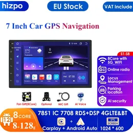 2 Din Araba Radyosu 7 "HD Autoradio Multimedya Oyuncu 2din Dokunmatik Ekran Otomatik Audio Sesli Stereo MP5 Bluetooth USB Video Çıkış Kamerası