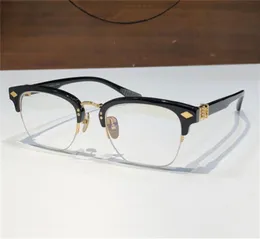 새로운 패션 디자인 광학 안경 8057 고양이 눈 반 프레임 단순하고 다목적 펑크 스타일 레트로 투명 안경 최고 품질