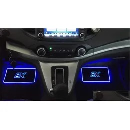 Decorative Lights Pampse 4Pcs Car Interior Atmosphere Lamp Floor Mats Led App Control Colorf Flashing Light Rgb With Remote Drop Del Dhuve
