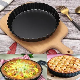 Baking Moulds Kitchen DIY Bakeware Supplies16cm Round Aluminum Cake Pie Tray Non-stick Loose Base Pizza Bread Mold Tin