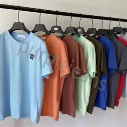 2024 Designer Stones Island T Shirt Yaz Menswear Nefes Alabilir Gevşek Mektup Baskı Aşıkları Sokak Moda% 100 Pamuk T-Shirt 5xl