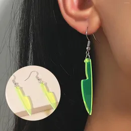 Dangle Earrings Unique Punk Exaggerated 2023 Creative Funny Acrylic Drop For Women Gothic Halloween Novelty Jewelry Gifts