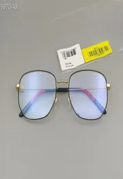 Marco de aleación de anteojos de diseñador de marca de lujo de alta calidad GG0396 Marco de gafas redondo cuadrado para hombres mujeres Retro Óptico Prescripti9525680