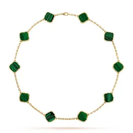 Ювелирное дизайнерское ожерелье для женщин, модные модные ожерелья с клевером на удачу, комплект из 10 мотивов, браслет и серьги, цепочка для вечеринки, Stainl259s