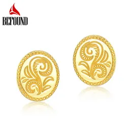 Stud Fashion Leaf Pattern 925 Sterling Silver Women Earrings Elegant Oval Shaped 10K Gold Plated Stud Earrings for Women Fine Jewelry