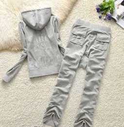 2024 Summer Brand Sying 2 Piece Sets Velvet Velor Women Track Suit Hoodies and Pants Met Breatble Design 50 Oess Juicy Coutoure Tracksuit 854