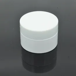 Storage Bottles 75Pcs/Pack 30g Quality Cream Jar White Plastic Makeup Container Sample Cosmetics Box Empty Pot Refillable