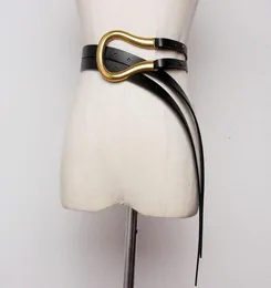 Ремни EWQ 2021, винтажные индивидуальные металлические дуги с подковообразной пряжкой, кожаный корсетный ремень, женский повседневный классический пояс, разноцветный8332214