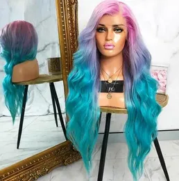 Wave Maleysian Body Lace Front Human Hair Wigs Wigs Seam Ombre 3 Color Frontal Wig 81 Al Wigs Al