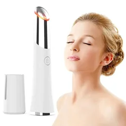 Equipment Electric Heated Sonic Eye Massager Wand Rechargeable Face Massager Roller Wand Eliminating Wrink Antiaging Eye Care Machine