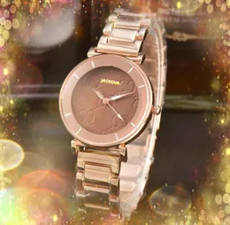 Popular Famous Women Bee Small Dial Watch Hip Hop Iced Out Rose Gold Silver Color Cute Case Simple Clock Quartz Movement Lovers Stainless Steel Wristwatch Gifts