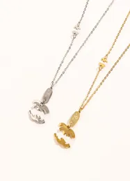 Designe Steel Seal Halsketten Luxusmarke Schmuck Halskette Modedesign Accessoires Paar 18 Karat vergoldete Halskette Frauen039s7853367