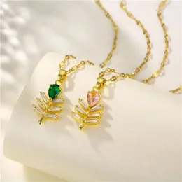 Anhänger Halsketten Mode Zirkon Sonnenblumen Halskette Für Frauen Einfache Edelstahl Schlüsselbein Kette Damen Mädchen Schmuck Geschenke