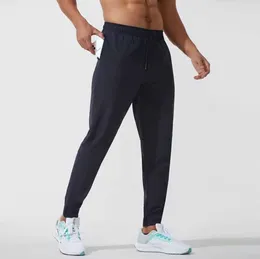 Lululemen Women Lulu Short Pants Yoga Outfit Jogger Sport Quick Dry Drawstring Jym Pocketsスウェットパンツ男性カジュアルエラスティックウエストフィットネスマンワークアウトパンツ35