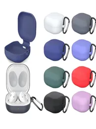 Silicone Protective Case for Samsung Galaxy Buds 2 LivePro Earphone Cover With Carabiner Buds Live Buds Pro Protection9557740