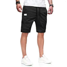 Męskie spodnie Cargo Shorts for Men Summer Beach z sznurkiem swobodne sprawy sportowe sport