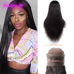 Wigs Brazilian Raw Virgin Hair 360 Lace Frontal Wig 1032inch Silky Straight Human Hair Wigs Natural Color
