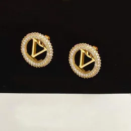 أزياء Hoop CZ Charm أقراط Aretes Orecchini للنساء محوقي حفلات الزفاف محبي هدية المجوهرات مع صندوق