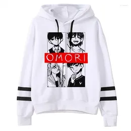 Hoodies masculinos jogos omori homem kawaii inverno quente streetwear engraçado dos desenhos animados hip hop harajuku moda unisex moletom masculino