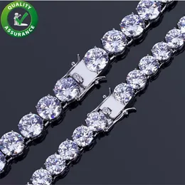 Hip Hop Jewelry Diamond Tennis Bracelet Iced Out Out Chains Mens Bracelets Luxury Designer Bangle Love Hiles Wedding 1 Row 10mm Width 2234o