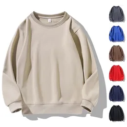 Herren-Kapuzenpullover, hochwertiges Fleece-Baumwoll-Sweatshirt mit Rundhalsausschnitt, Unisex, schlichtes Sweatshirt, Winter-Herren-Sweatshirt Felpa Uomo Con Cappuccio