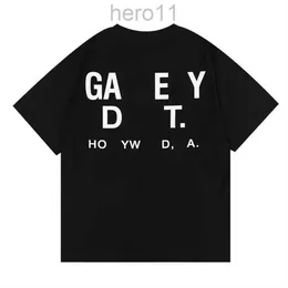 Designer verão manga curta tshirt mens camiseta galerias tee depts camisas preto branco moda homens mulheres camisetas com letras camisa dxgs