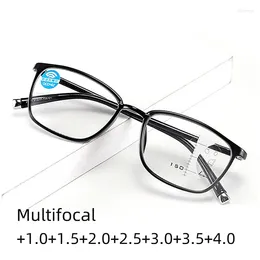 Sunglasses TR90 Presbyopia Glasses For Men Anti Blue Light Intelligent Women Multifocus Far And Near Dual-purpose