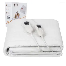 Filtar 220V 160 140 cm uppvärmd underblanket Dual Controller Twin Bed Double Electric under filt