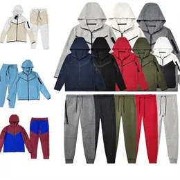 Fashion tracksuit Men Tracksuits sweatsuit man Sweatpants jacket Hooded running jogging trousers Long sleeved European American football rugby tracksuit top z6