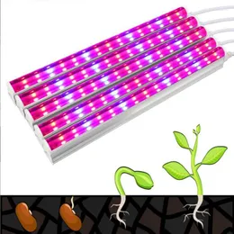 Grow Lights Red Blue Plant Light T5 Tube LED For Indoor Greenhouse Hydroponic System Lamp Tent Box Flower Plants Growth Switch T1