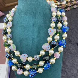 Colliers ras du cou Vintage en perles de verre pour femmes et filles, accessoires de bijoux exquis à la mode, cadeau