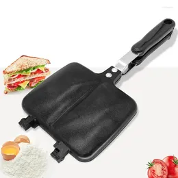 Pentole Gas Antiaderente Sandwich Maker Ferro Pane Tostato Macchina per la colazione Waffle Pancake Cottura Forno per barbecue Stampo Griglia Padella