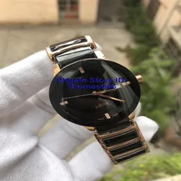 Cały unisex zegarki słynne nowoczesne męskie mody mody czarny ceramiczny zegarek damski zwykły męski sport 37mm2741