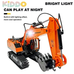 RC Excavator 120 Truck Car Care Control RCM Toys Loader للأولاد 24G RC Tractor Dumper Engineer Higresss Christmas 231229