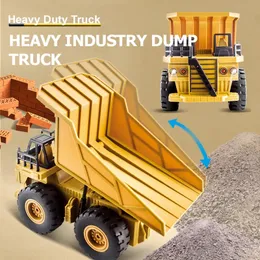 RC CARUM DUMP TRUCK DZIECKO Zabawki Zdalne sterowanie dla chłopców Radio Koparka Bulldozer Electric Car Prezenty dla dzieci 231229