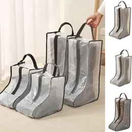 Borse da stoccaggio PVC Stivali da pioggia Borsa a prova di polvere Lunghe e corti scarpe tallone con cerniera resistente all'umidità