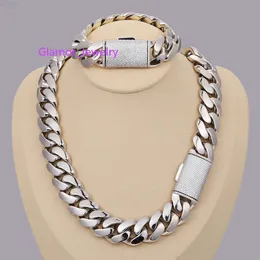 Hip Hop Jewelry Mens Gold Sterling Sier Vvs Moissanite Diamond Iced Out Buckle Heavy Plain Cuban Link Chain Necklace