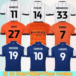 2023 IPSWICH TOWN SOCCER Jerseys Zestaw Burns Hirst 27 Burns 7 Broadhead #33 Luongo 25 Ball 12 Chaplin 10 23 24 Home Away 3rd Men Sets Football Shirts Shorts MAILLOTS Kids Kids