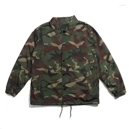 Vestes pour hommes hommes automne qualité uniforme militaire américain manteau de camouflage col rabattu veste masculine