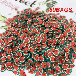 Lip Gloss 50BAGS Lipstick Trendy Unique Versatile Handmade Fashionable Base Fruit Slices Nail Art