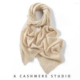 الأوشحة Koijinsky Cashmere 180 40 امرأة في فصل الربيع وخريف الإبرة الدافئة الناعمة