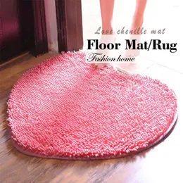 Carpets Sweat-heart Rugs Doormat Soft Fluffy Bedroom Carpet Bathroom Floor Mat Shower Room Chenille Absorbent Non-slip Home Decoration
