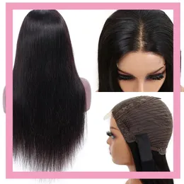 Wigs Brazilian Human Hair HD 4X4 Lace Wig Straight Peruvian Indian Raw Virgin Hair Wigs Natural Color 1030inch