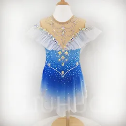 Scen Wear Liuhuo Artistic Gymnastics Suit Fitness Competition Skill Performance Blue