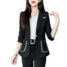 Ternos femininos moda mulher terno jaqueta topos 2024 primavera outono casual casaco blazer solto profissional casaco feminino